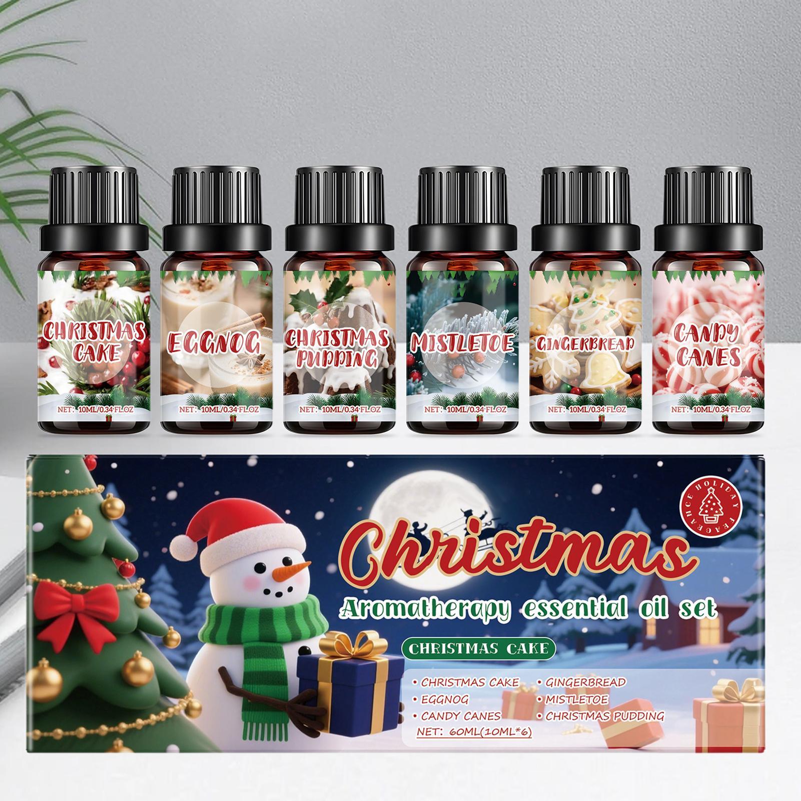 Xmas Home Fragrance - 6 Pcs Christmas Fragrance Oils Set