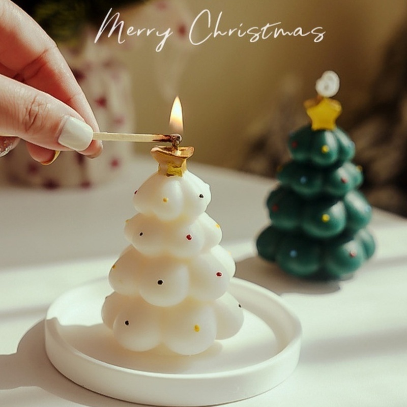 Xmas Home Fragrance - Cute Christmas Tree Scented Candles Handmade