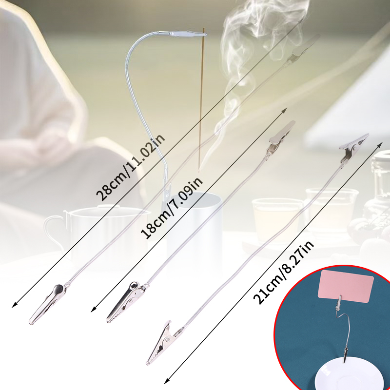 Home Fragrance - 10Pcs Double Headed Metal Incense Clip